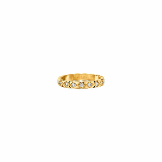 Chanel White Gold Diamond Coco Crush Ring J10865