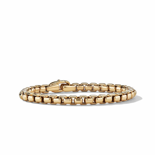 David Yurman Carlyle Bracelet in 18K Yellow Gold with Pavé Diamonds