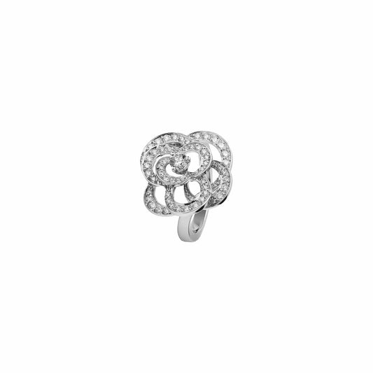 Chanel Fil de Camellia Diamond Cocktail Ring