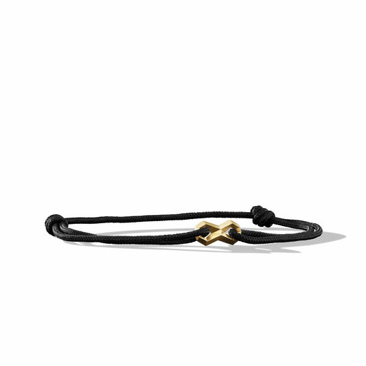Evil Eye Black Cord Bracelet with 18K Yellow Gold and Sapphire by David  Yurman
