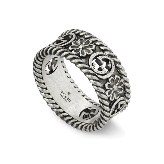 Interlocking G Flower Ring (Size 12) by Gucci | Diamond Cellar