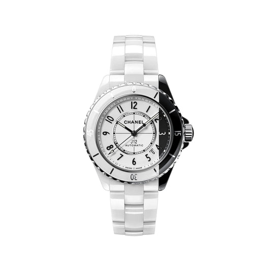 Chanel J12 Automatic Diamond Black Dial Ladies Watch H5702