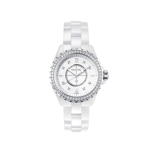 Chanel J12-365 Automatic Watch Ceramic and Stainless Steel with Diamond  Bezel and Seconds Sub-Dial 36 2329434