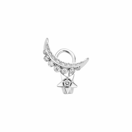 Coco Crush Single Slip On Earring with Diamonds by Chanel