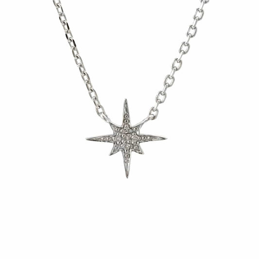Louis Vuitton Silver Quatrefoil Diamond Necklace Silvery Metal ref