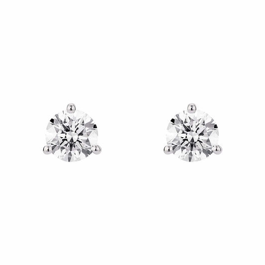 Lightbox 2-Carat Lab Grown Diamond Solitaire Stud Earrings