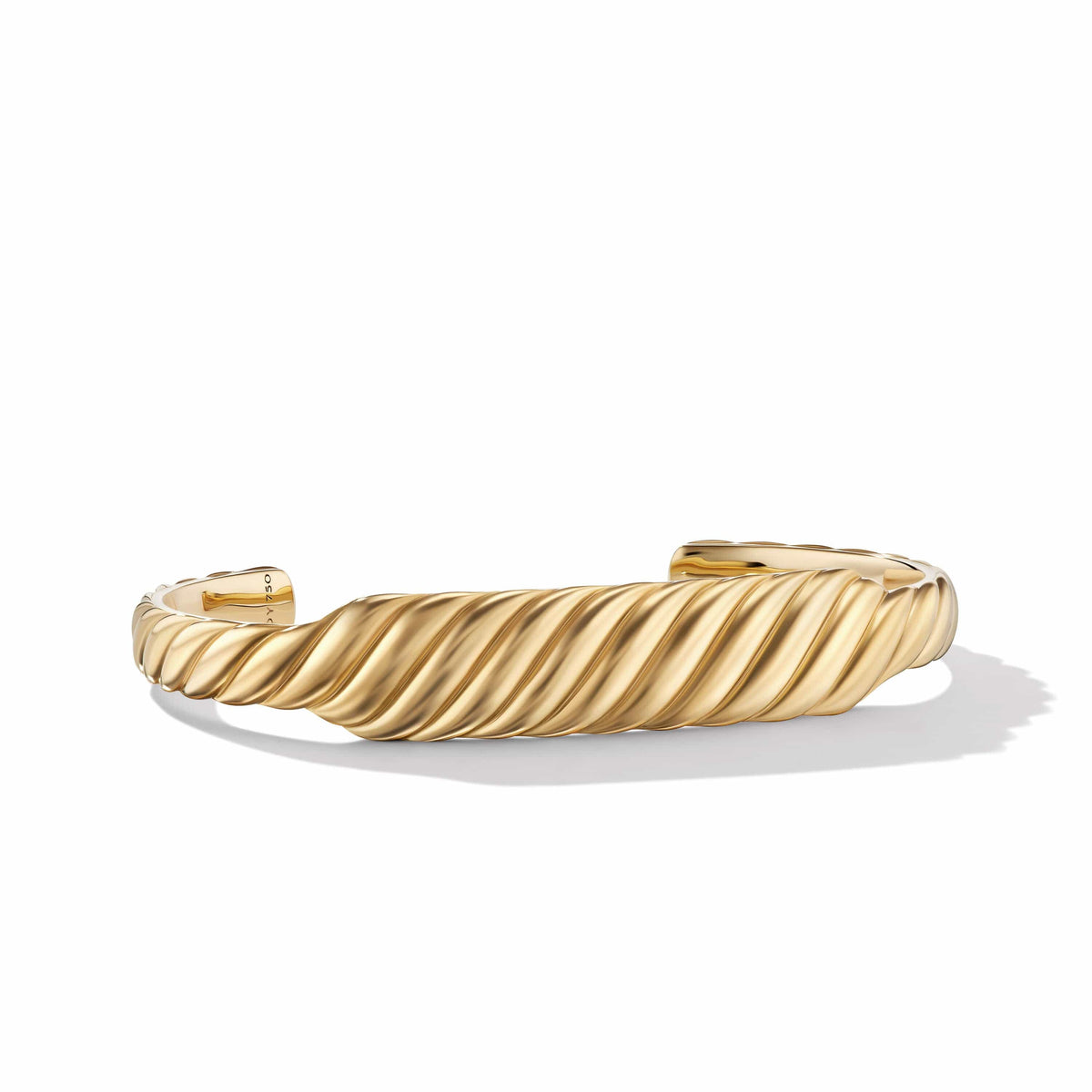 David Yurman Thoroughbred Loop Bracelet with 18K Yellow Gold in Silver