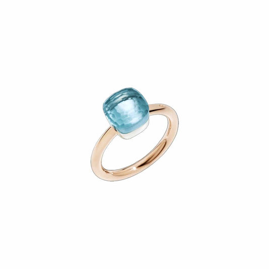 Blue Topaz Ring With Sterling Silver – Nova Collection Jewelry