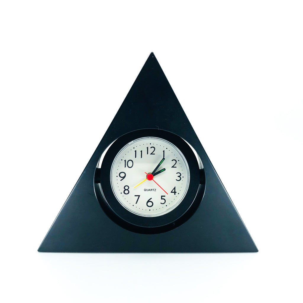 Triangle Quartz Clock with Swinging Pendulum – The Thriftocrat
