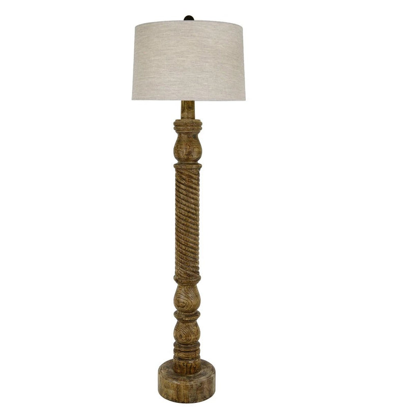 wood floor lamp