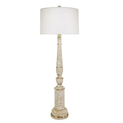 distressed white floor lamp