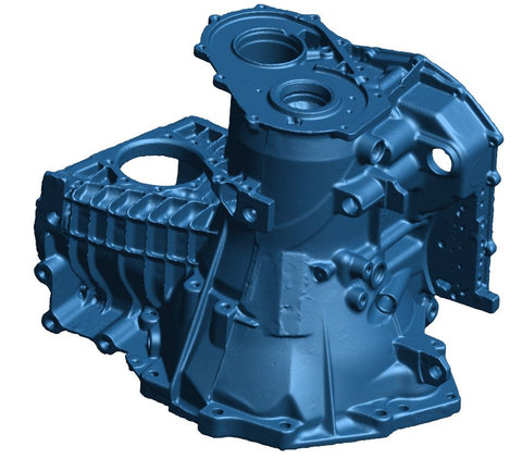 Transmission casing scanned with peel 3d