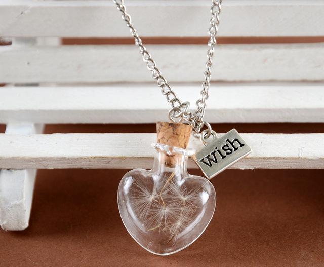 Wish Glass Bottle Necklace