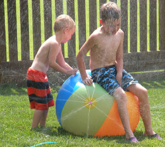 beach ball water sprinkler