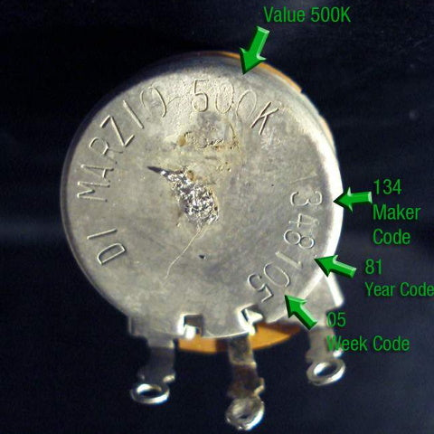 dimarzio pot code image