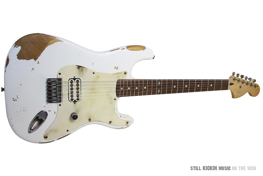 fender tom delonge strat white relic squire