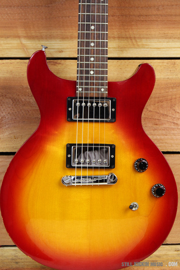 GIBSON 1997 LES PAUL DELUXE STUDIO DOUBLE CUTAWAY Cherry Sunburst DC C –  Still Kickin Music