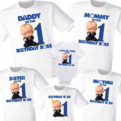 boss baby 1st birthday shirts