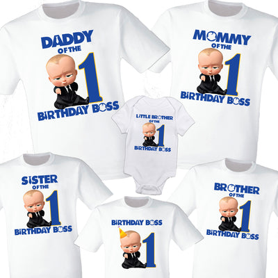 Boss Baby Matching Birthday T-Shirt