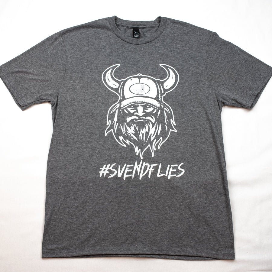 Men's Crew #Svendflies Tri-Blend Shirt (White Logo)