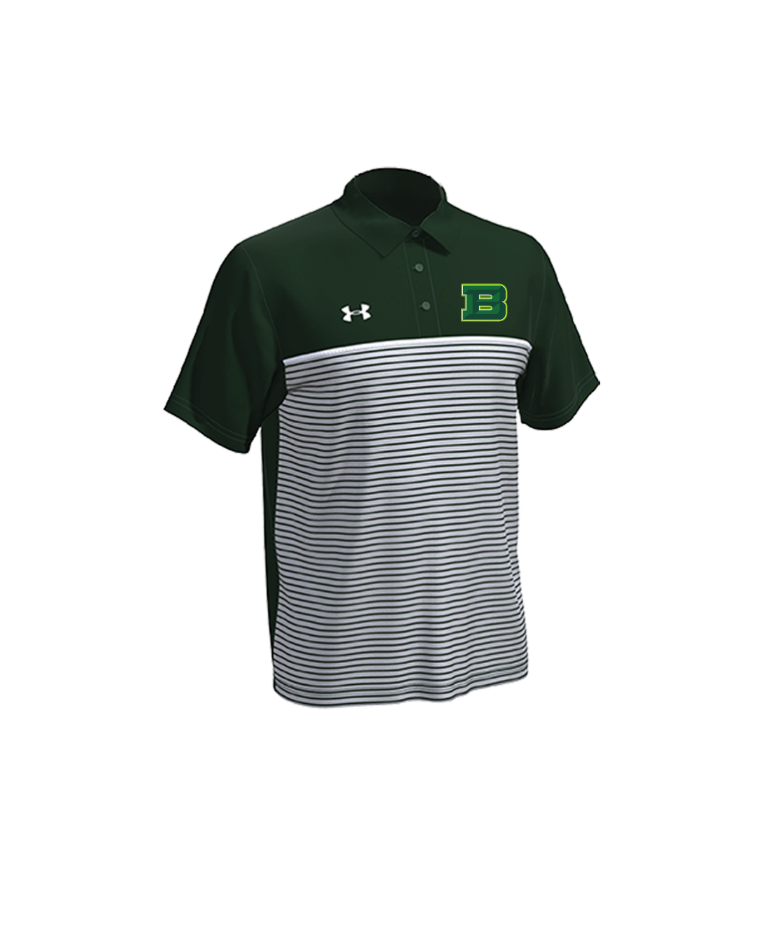 under armour stripe mix up polo