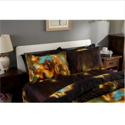 Animal Wolf 3d Print Bedding Set Colorful King Queen Size Duvet