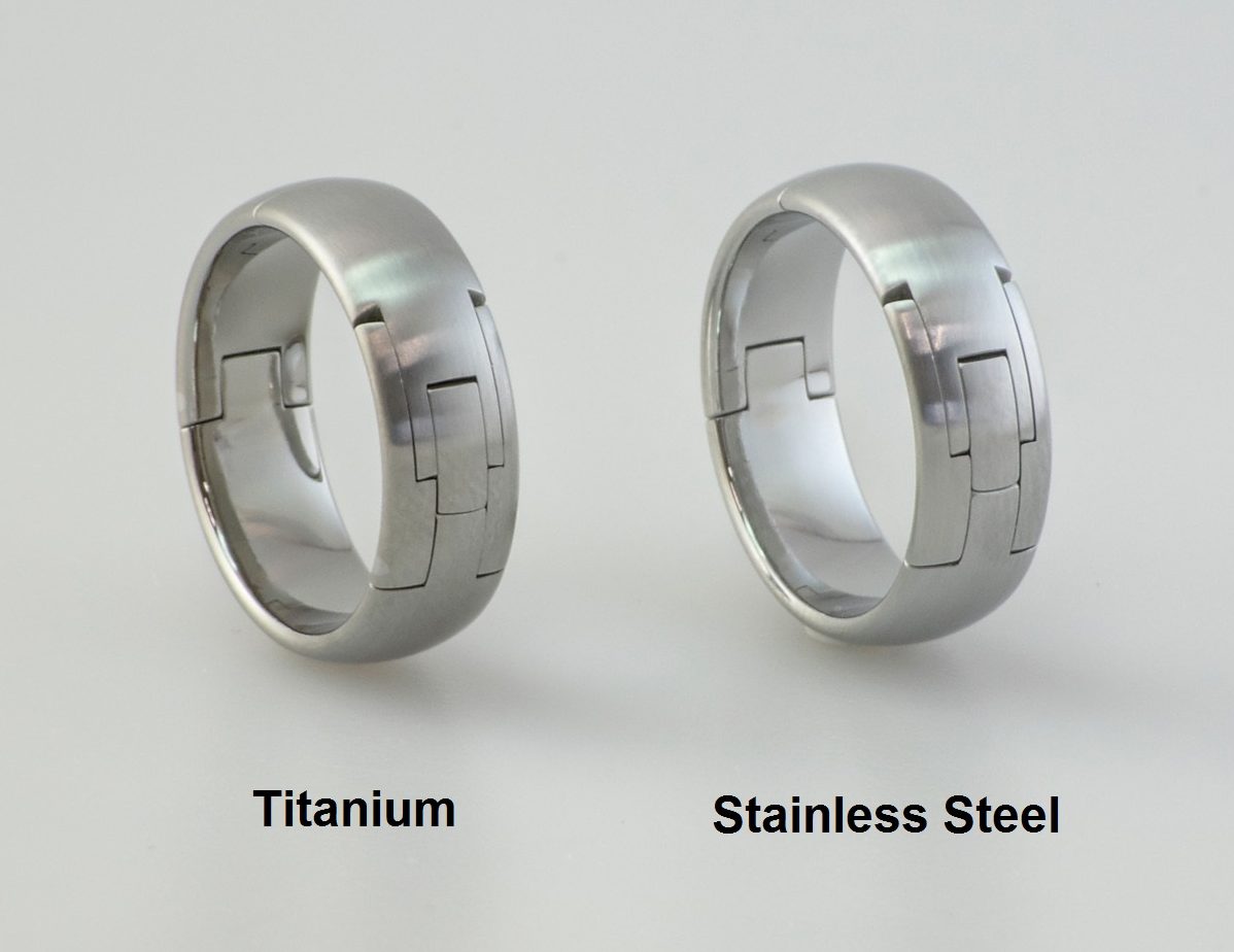 Titanium or stainless steel rings