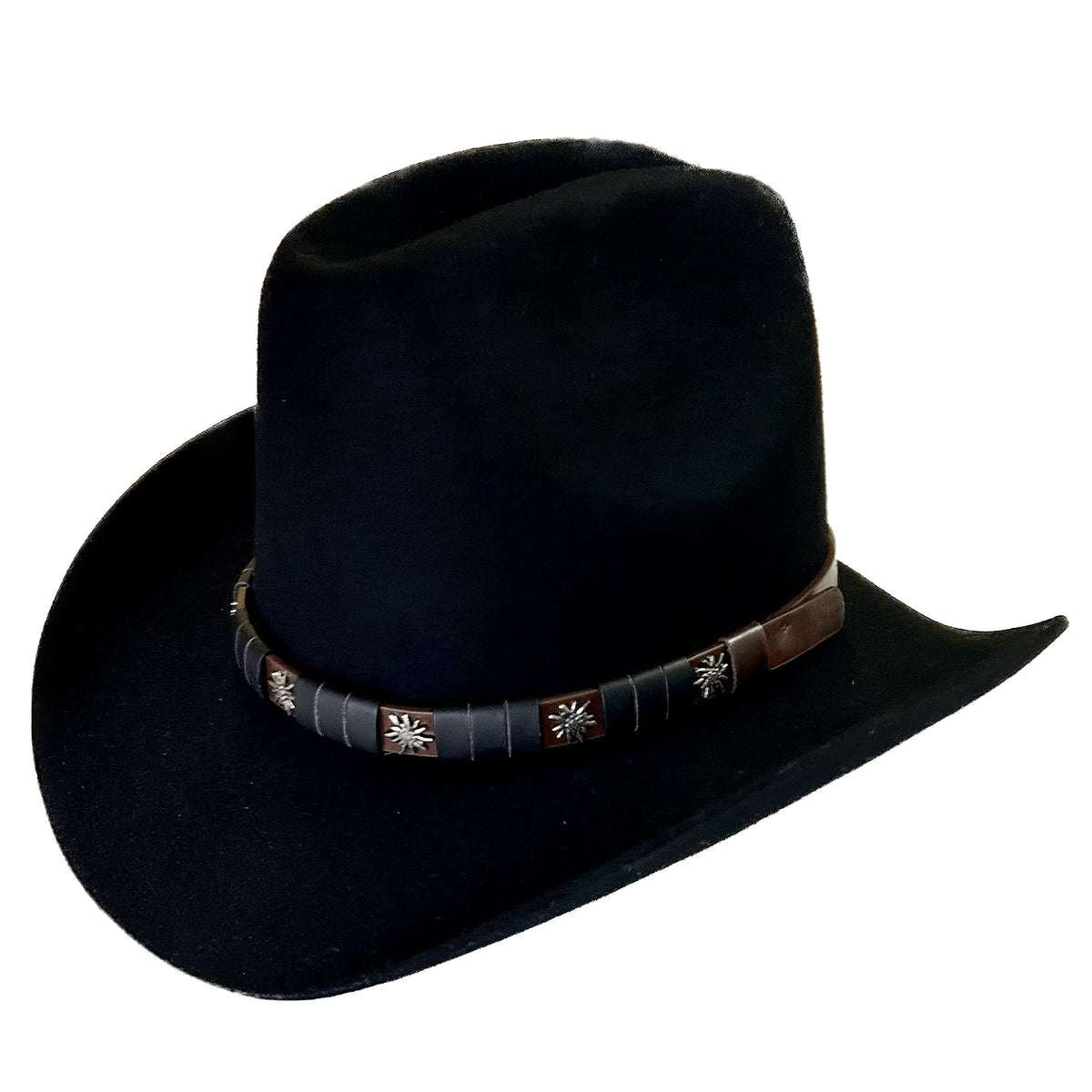 Gunsmoke Felt Cowboy Hat | Cattleman Western Hat Band Medium