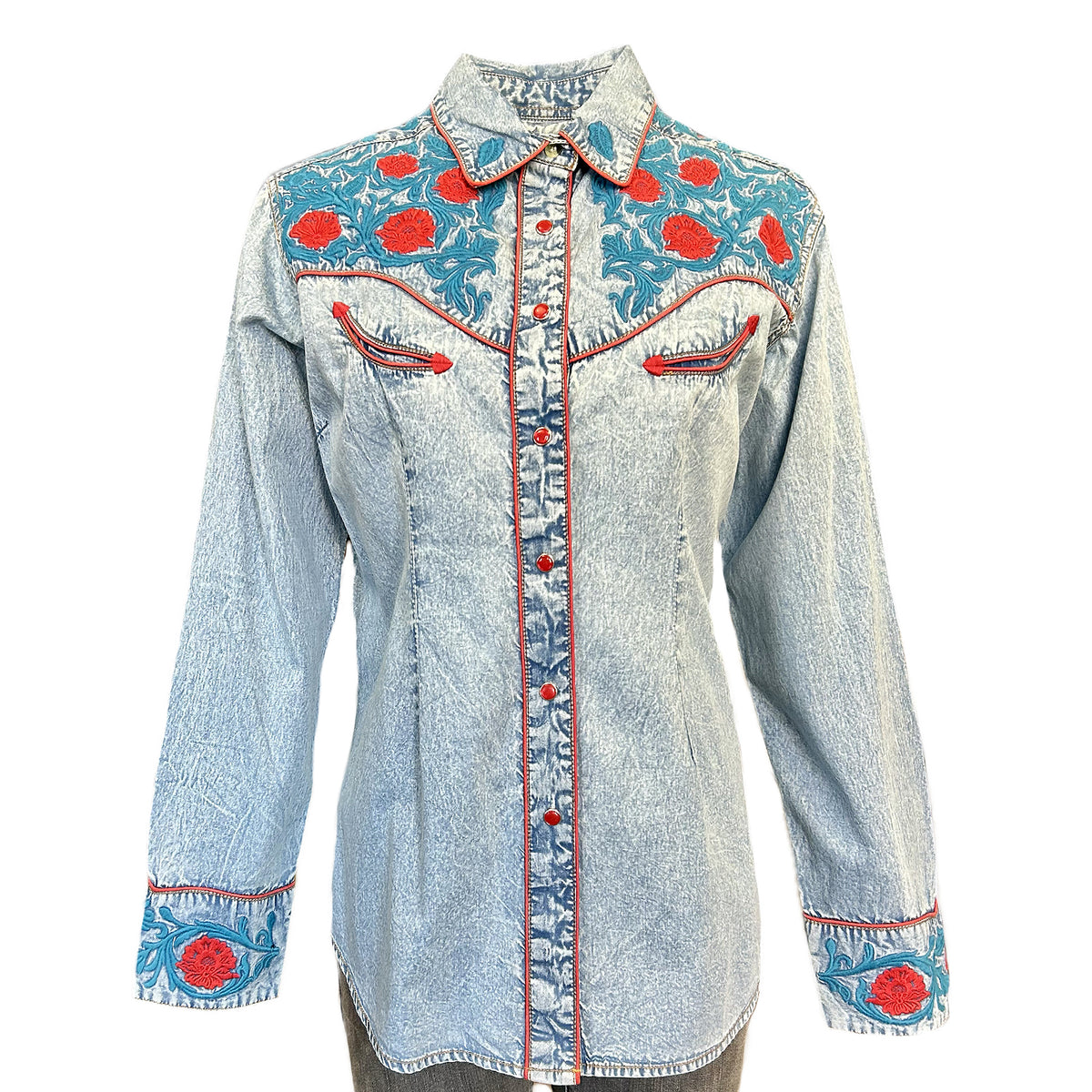 Rockmount Kid's Vintage Floral Embroidered Western Shirt
