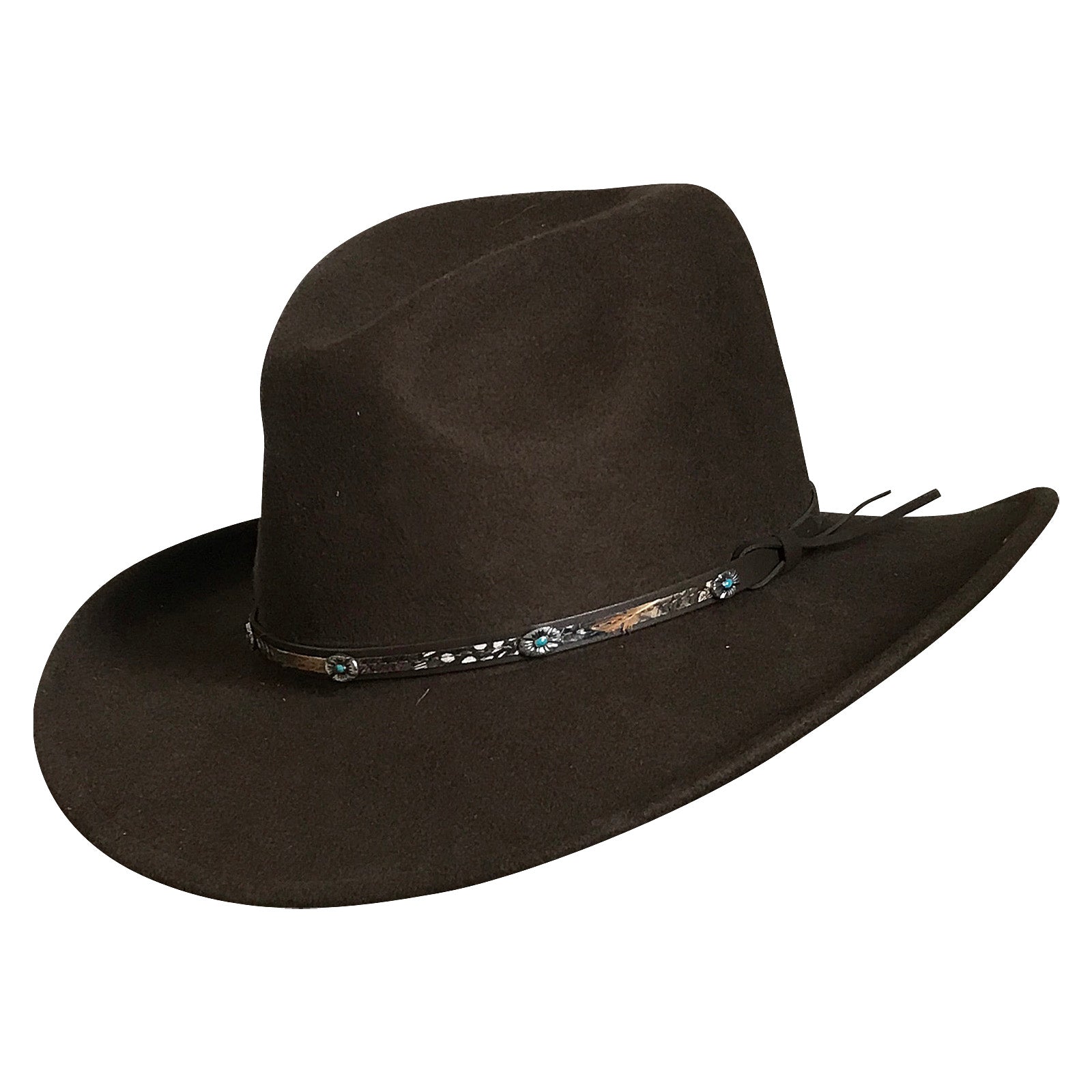 Rockmount Crushable Brown Felt Denver Western Cowboy Hat