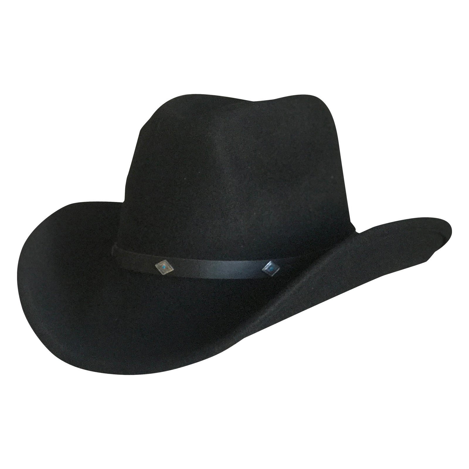 Rockmount Crushable Black Felt Magic Pinch Cowboy Hat