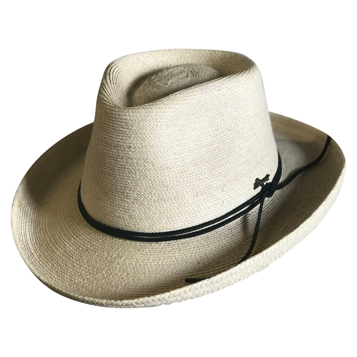 New Mens Cowboy Hat Western Style Tweed Linen Wide Brim Sun Visor