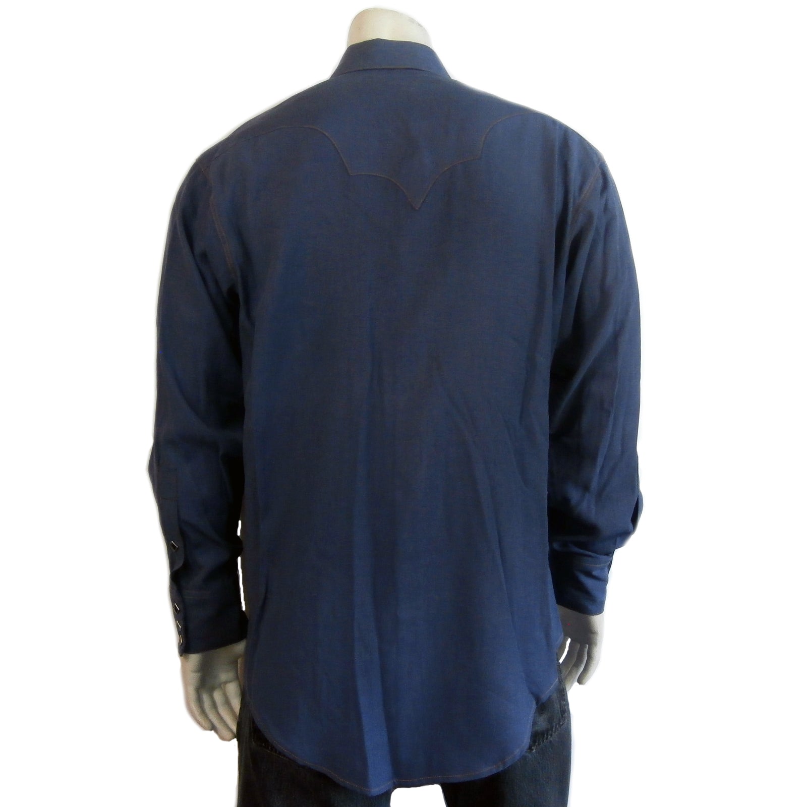 Rockmount Men's Tencel Blue Western Shirt