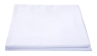 Poly Carded Cotton White Fitted Bed Sheet