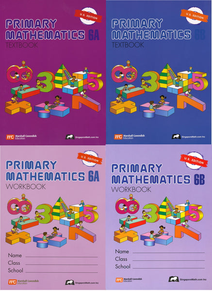 Singapore Math: Grade 6 Primary Math ( US Edition) Textbook 6A & 6B