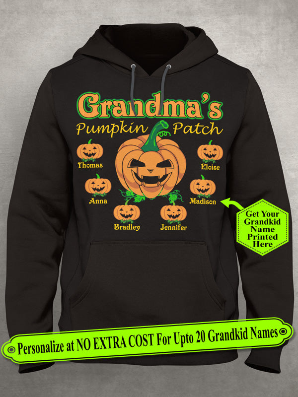 sweatshirt with grandkids names