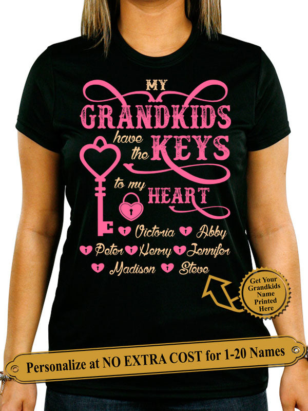 sweatshirt with grandkids names