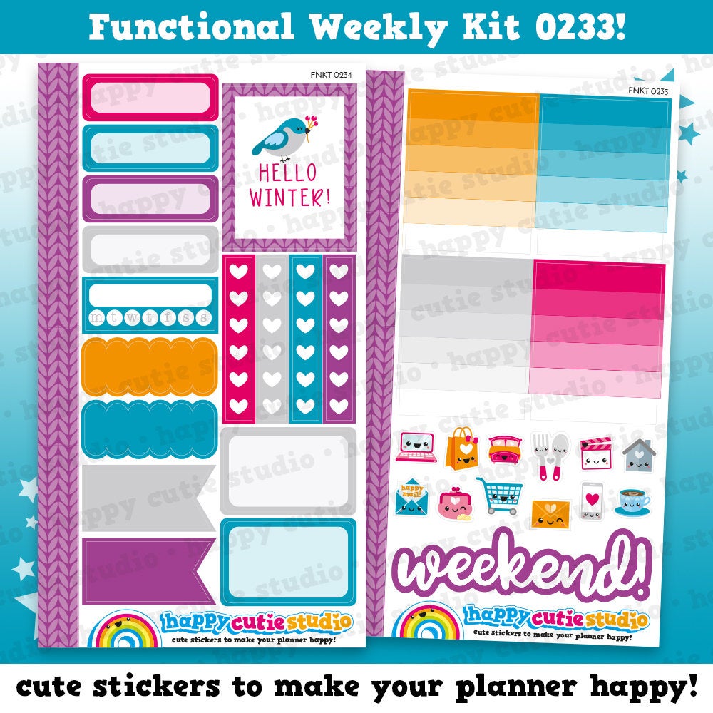 KIT-023 WEEKLY || Lil Moxie - WEEKLY Planner Sticker Kit
