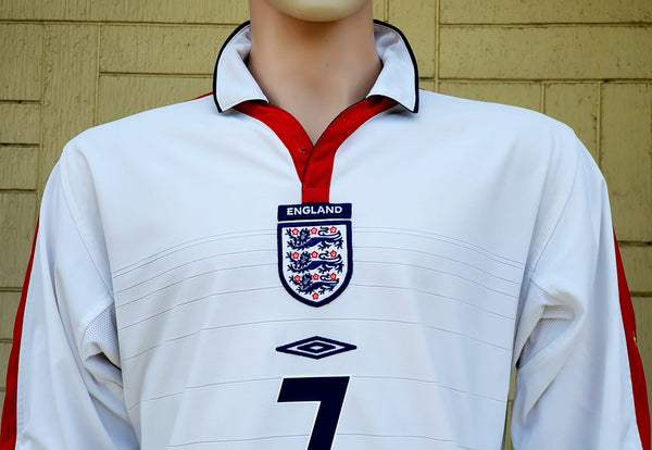 ENGLAND 2004 UEFA EURO QUARTER-FINAL REVERSIBLE JERSEY UMBRO