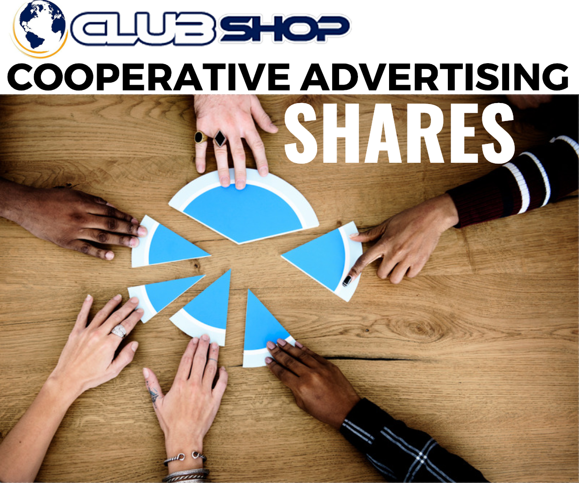 Sharing ads. Cooperative ads. To cooperation ads.