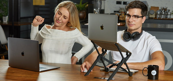 Use Nexstand laptop stand to improve posture