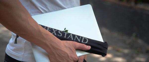 Nexstand laptop stand folded up