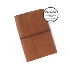 Watercolor Paper Leather Bound Sketchbook, Cold Press 100% Cotton Wate –  Absolutely EVO