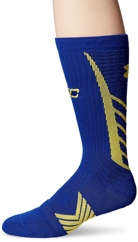 blue and yellow under armour socks