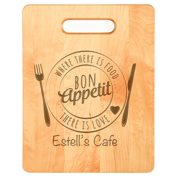 Personalized Cutting Bar Board (Rounded Edge) Bamboo - 11 Different De –  Too Stinkin' Cute