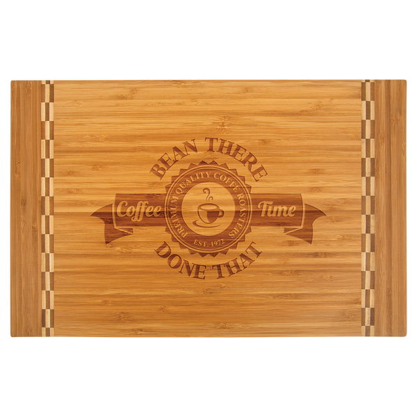 Bamboo Small Two-Tone Cutting Board 12 x 8 x 0.75 – Eichtens