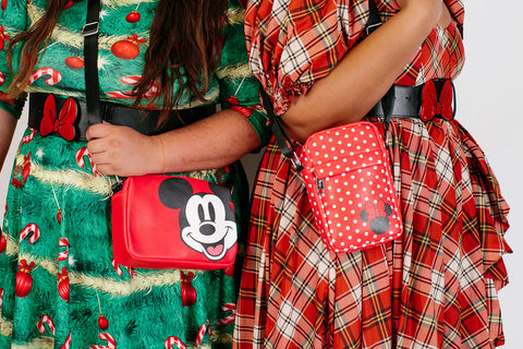 Mickey and Minnie Holiday Crossbody Bags