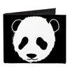 Canvas Bi-Fold Wallet - Panda Bear Repeat