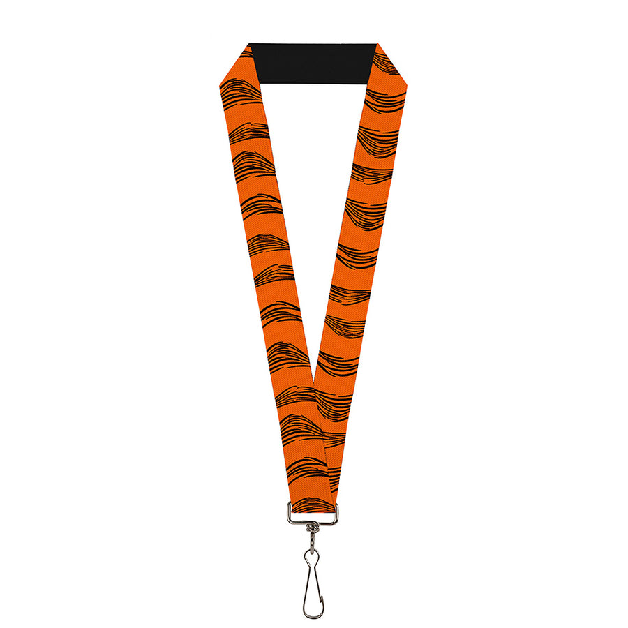 Lanyard - 1.0" - Tigger Stripes Orange Black