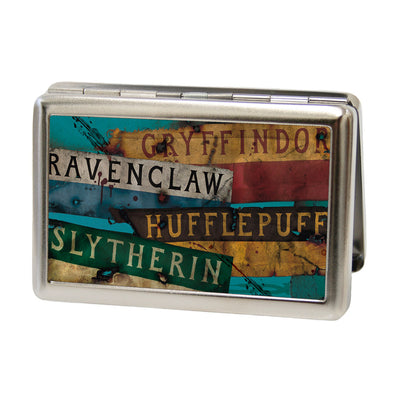 Business Card Holder - LARGE - Hogwarts House Banners Stacked FCG